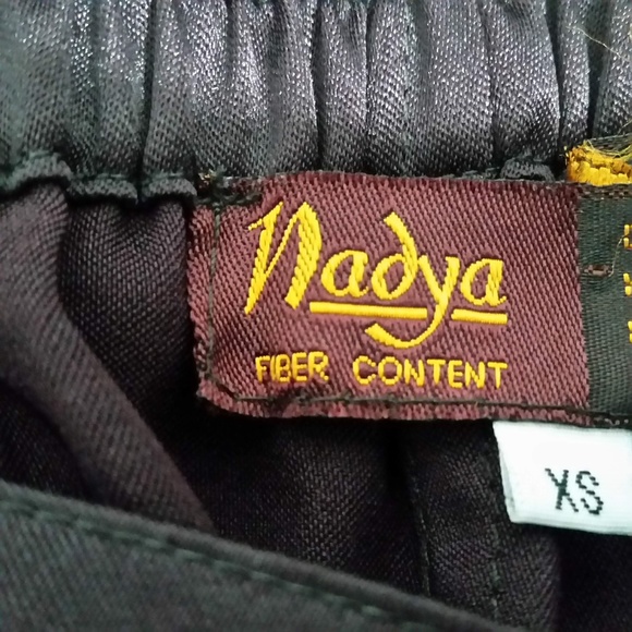 NADYA FIBER CONTENT DARK BURGUNDY FANCY PANTS XS - Picture 8 of 8